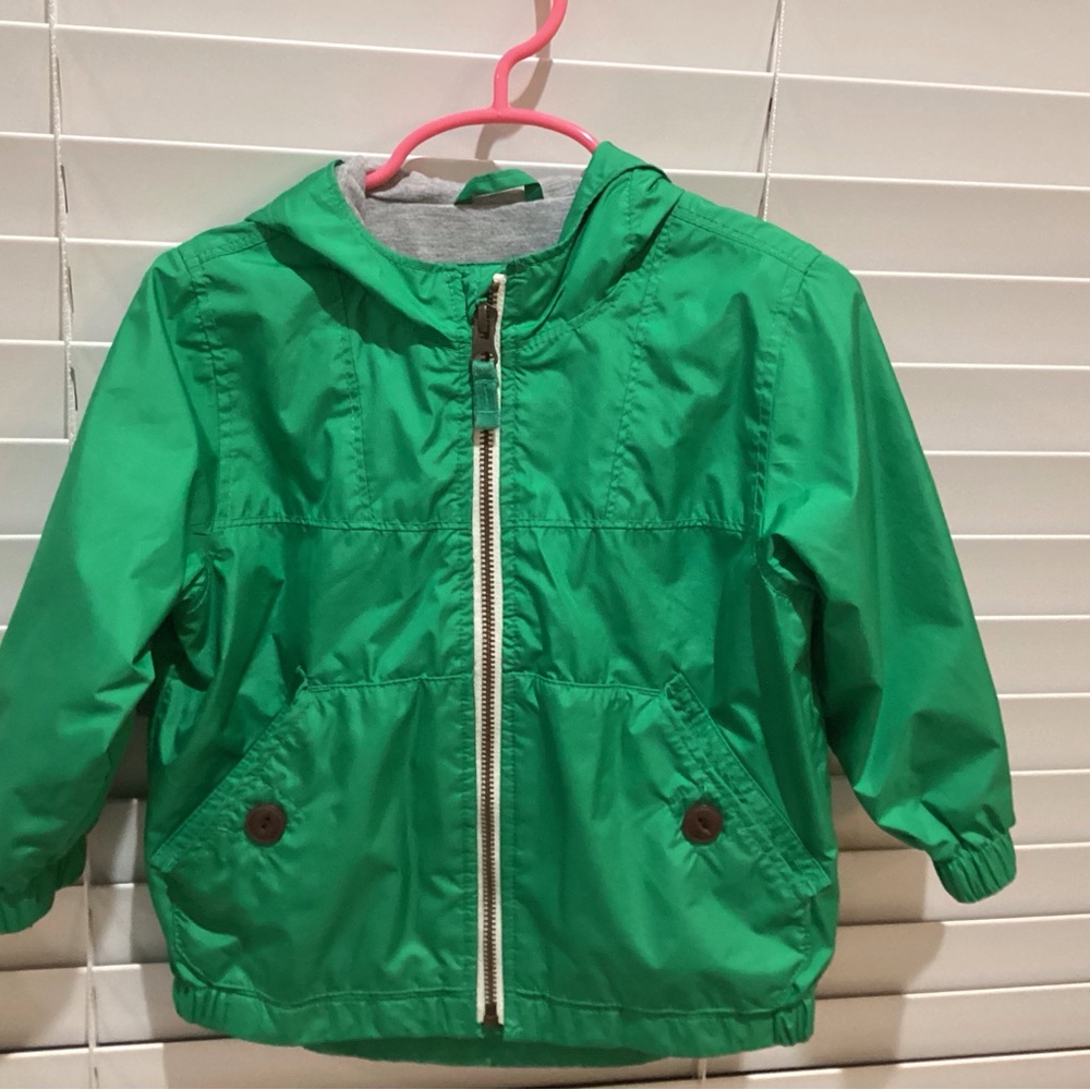 Kids Green Hooded Jacket